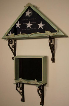 Flag Case and shadow box - Style Island Water