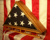 Stars and Stripes Flag Display Case