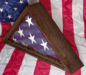 Flag case crafted from exotic Wenge Wood